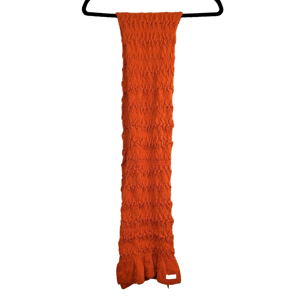 ECHO Soft Scarf‎ Womens Textured Rust Burnt Orange Knit